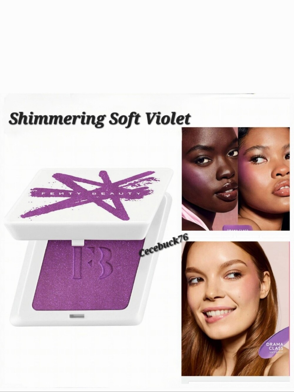 🌺Fenty Cheeks Suede Blush Soft Violet  Shimmering Soft Violet Powder Blush